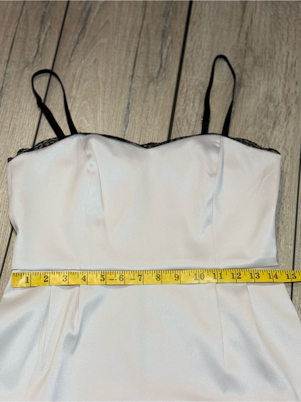 Kensie Sweetheart Cocktail Dress Cream Black Lace Trim Mini NWOT Size 6 - Picture 11 of 16